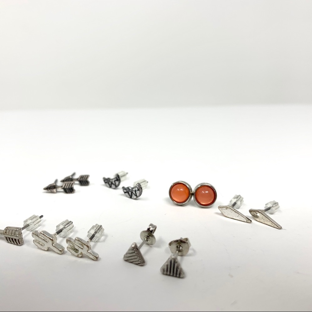 Mixed Lot of 7 Earring Pairs - Picture 5 of 6